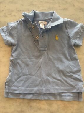 Ralph Lauren Light Blue Polo with Yellow Pony